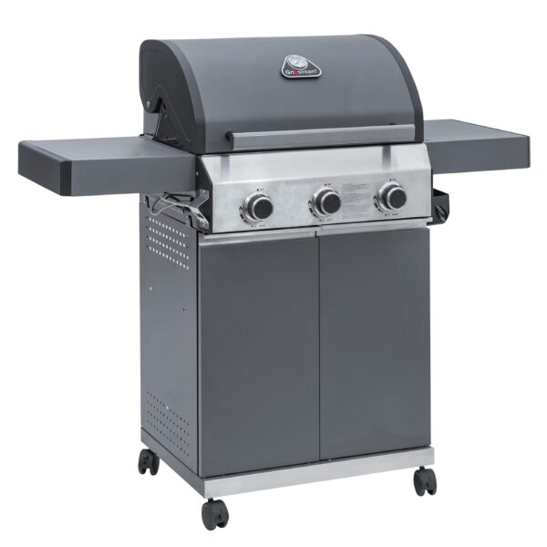 Grillstream Classic 3 Burner Hybrid BBQ - By Leisuregrow Barbeque's