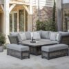 Bramblecrest - Tuscan Large Square Corner Sofa with Piston Rising Table and 2 Benches - Image 4